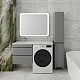 Style Line Тумба с раковиной под стиральную машину Даллас 120 L Люкс Plus подвесная серая – фотография-15